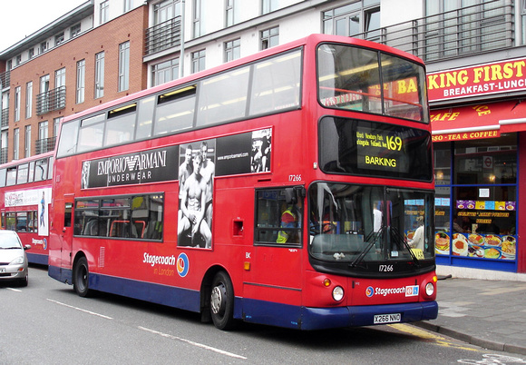 Route 169, Stagecoach London 17266, X266NNO, Barking