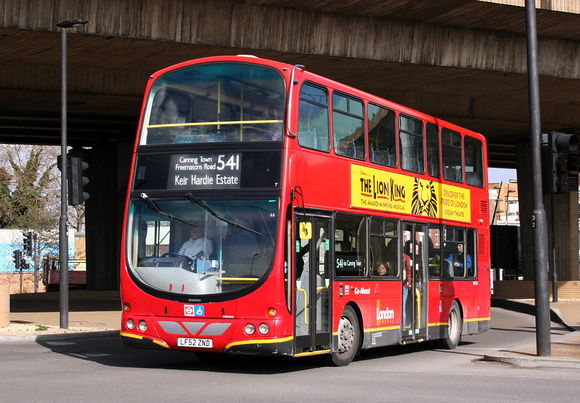 Route 541, Go Ahead London, WVL92, LF52ZND, Canning Town