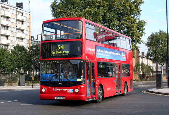 Route 541, Stagecoach London 17495, LX51FMU, Canning Town