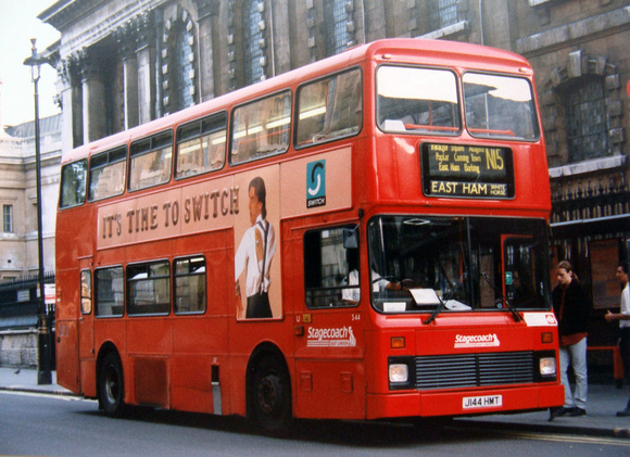 Route N15, Stagecoach London, S44, J144HMT, Trafalgar Square
