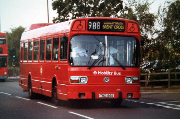 Route 988, London Transport, LS156, THX156S, Brent Cross