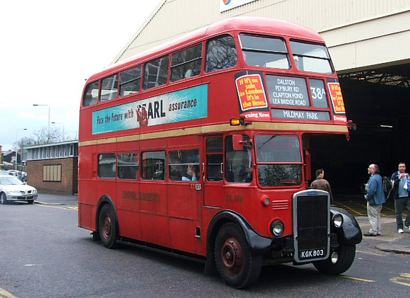 Route 38A, London Transport, RTL139, KGK803, Leyton Garage