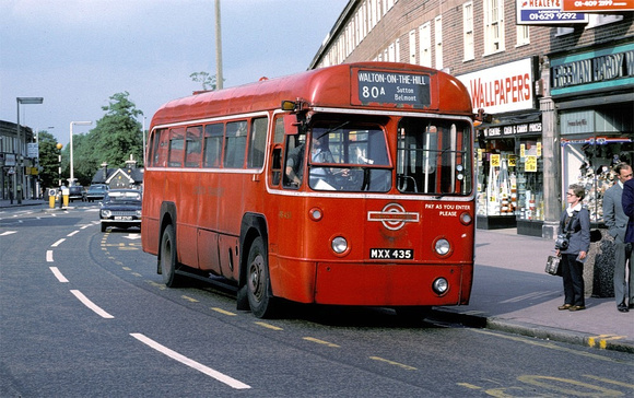 Route 80A, London Transport, RF458, MXX435, Morden