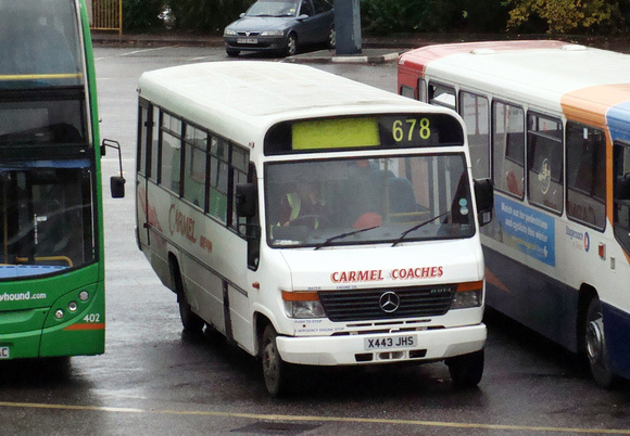 Route 678, Carmel Coaches, X443JHS, Exeter