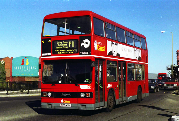 Route P11, London Central, T1109, B109WUV, Surrey Quays