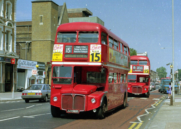 Route 15, East London, RML2565, JJD565D, Canning Town