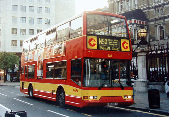 Route N50, Capital Citybus 428, R428ULE, Charing Cross
