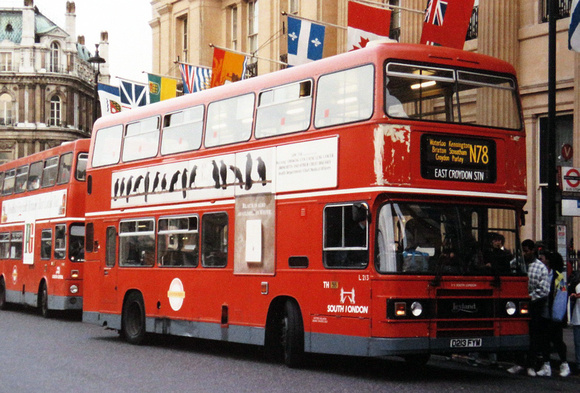 Route N78, South London Buses, L213, D213FYM, Trafalgar Square