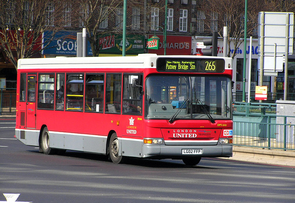 Route 265, London United, DPS646, LG02FFP, Tolworth