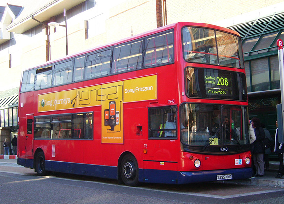 Route 208, Selkent ELBG 17340, X395NNO, Bromley