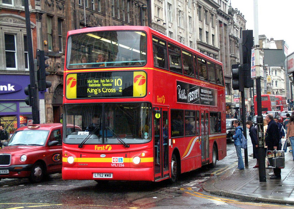 Route 10, First London, VFL1256, LT52WWB, Oxford Street