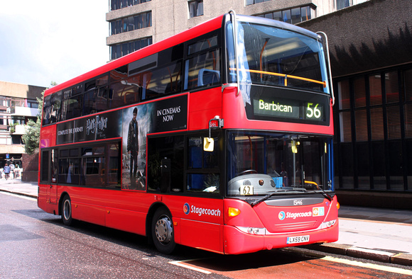 Route 56, Stagecoach London 15146, LX59CNV, Barbican