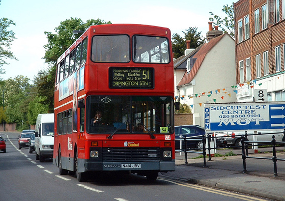 Route 51, London Central, NV14, N414JBV, Sidcup