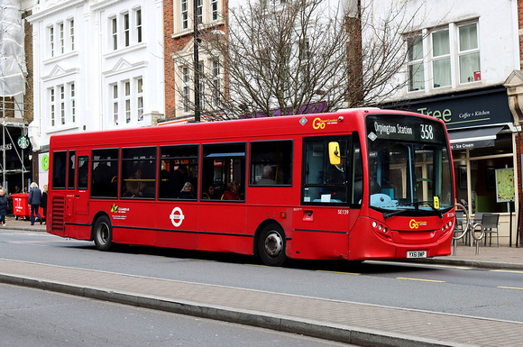 Route 358, Go Ahead London, SE139, YX61BWP, Bromley South
