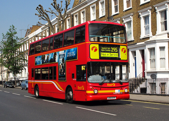 Route 295, First London, TNA33365, LK53EYF, Fulham