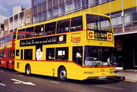 Route 369, Capital Citybus 417, P417PVW, Ilford