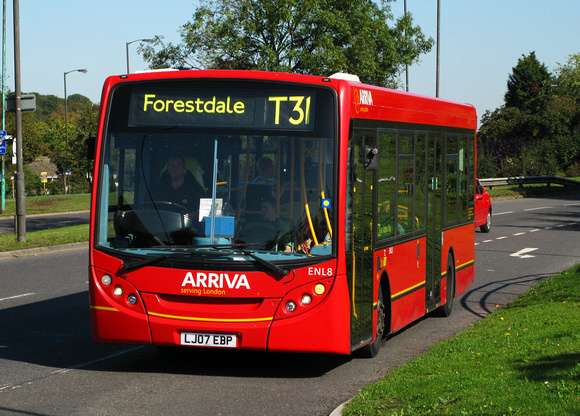Route T31, Arriva London, ENL8, LJ07EBP, Addington Village