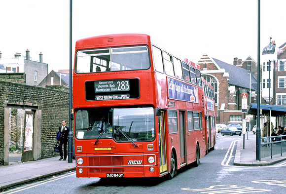 Route 283, London Transport, M843, OJD843Y, Shepherd's Bush