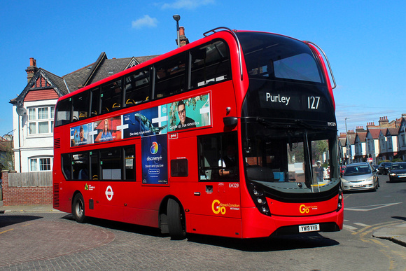 Route 127, Go Ahead London, EH329, YW19VVB, Tooting
