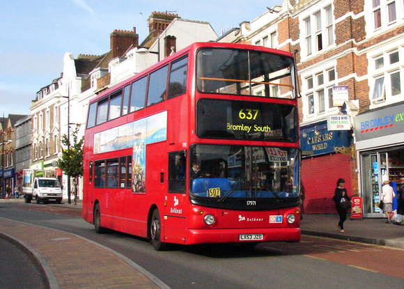Route 637, Selkent ELBG 17971, LX53JZO, Bromley South