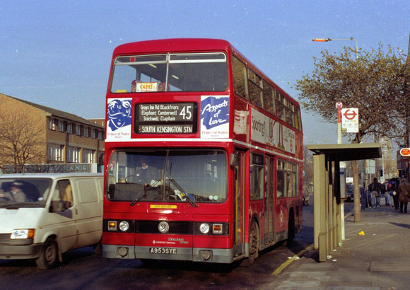 Route 45, London Central, T953, A953SYE, Stockwell