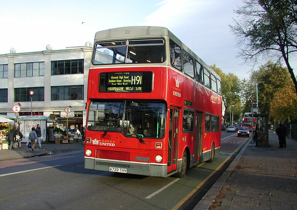 Route H91, London United, M1020, A720THV