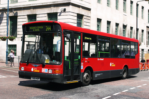 Route 244, London Central, DML1, T401AGP, Woolwich