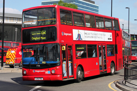 Route 158, Stagecoach London 17516, LX51FNU, Stratford