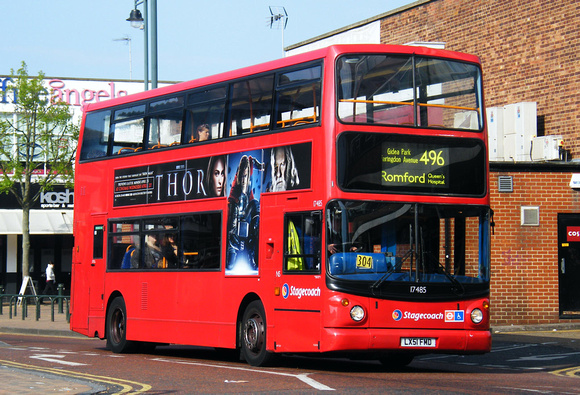 Route 496, Stagecoach London 17485, LX51FMD, Romford