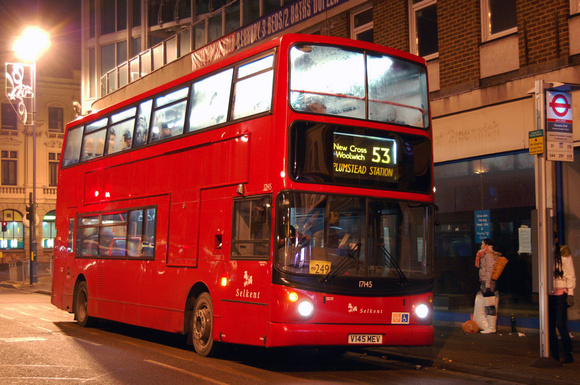 Route 53, Selkent ELBG 17145, V145MEV, Woolwich