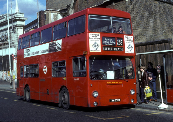 Route 238, London Transport, DMS1537, THM537M, Stratford