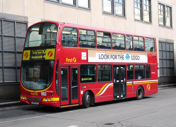 Route 10, First London, VNW32380, LK04HZL, Hammersmith