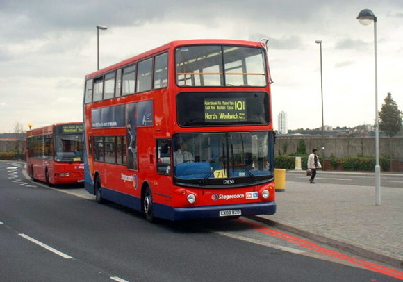 Route 101, Stagecoach London 17850, LX03BZD, North Woolwich
