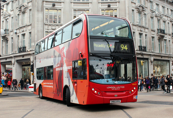 Route 94, London United RATP, ADH14, SN60BYK, Oxford Circus Station