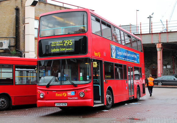 Route 295, First London, TNA33382, LK53EZB, Clapham Junction