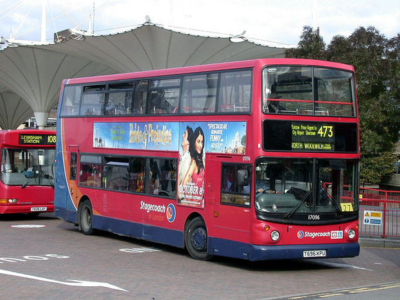 Route 473, Stagecoach London 17096, T696KPU, Stratford