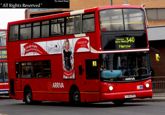 Route 340, Arriva The Shires 6025, YJ54CFG, Harrow