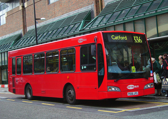 Route 336, Metrobus 232, PO56JFG, Bromley
