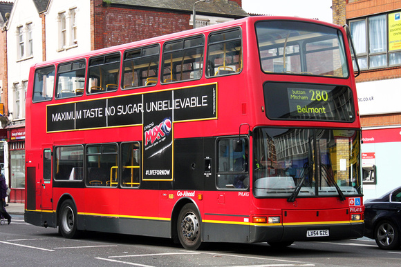 Route 280, Go Ahead London, PVL413, LX54GZE, Tooting Broadway