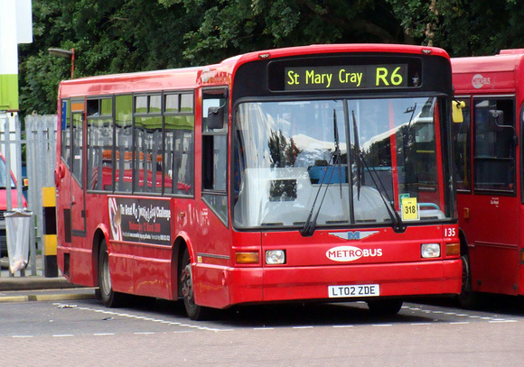 Route R6, Metrobus 135, LT02ZDE, Orpington