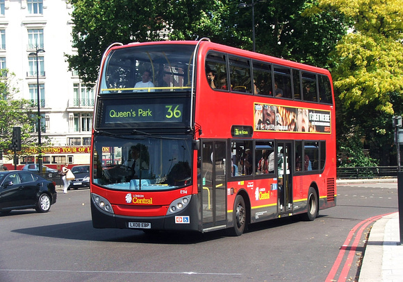 Route 36, London Central, E94, LX08EBP, Marble Arch