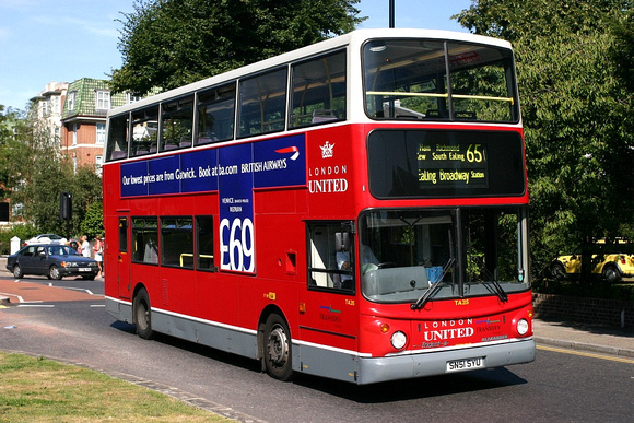 Route 65, London United, TA215, SN51SYU, Ealing