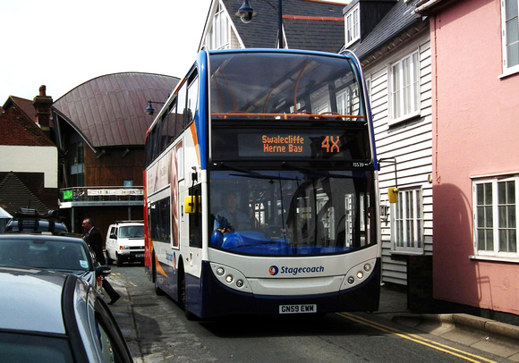 Route 4X, Stagecoach East Kent 15539, GN59EWM, Whitstable