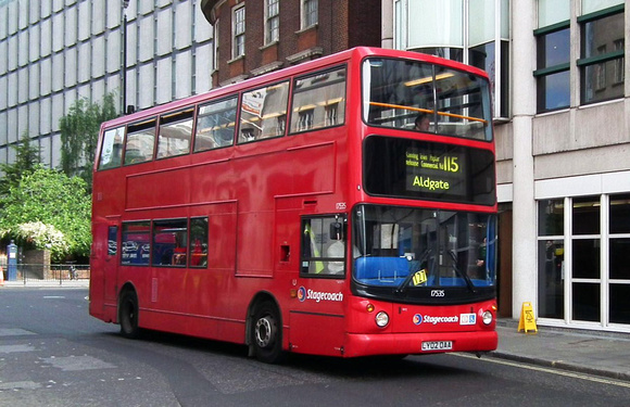 Route 115, Stagecoach London 17535, LY02OAA, Aldgate