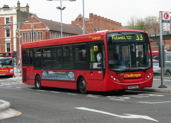 Route 33, NCP Challenger, ADL11, SK07DXS, Hammersmith