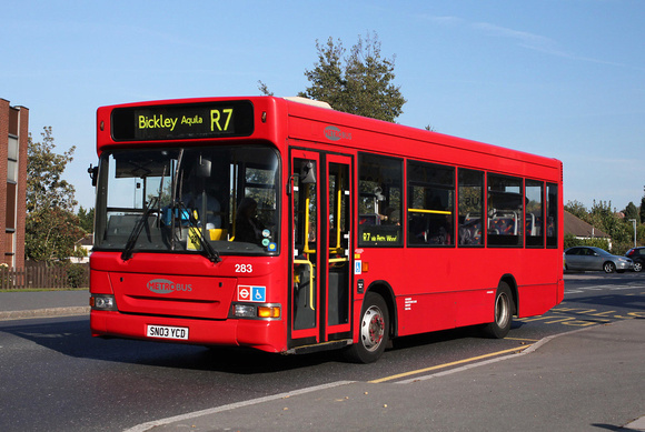 Route R7, Metrobus 283, SN03YCD, Orpington
