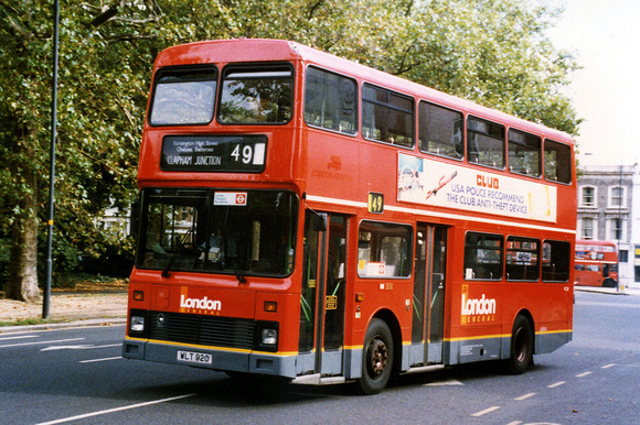 Route 49, London General, VC20, WLT920,
