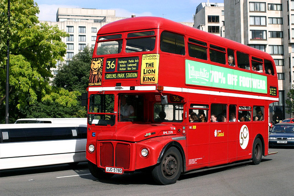 Route 36, London Central, RML2578, JJD578D, Marble Arch