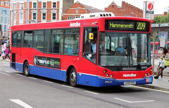 Route 209, Metroline, DM970, LK09EKN, Hammersmith