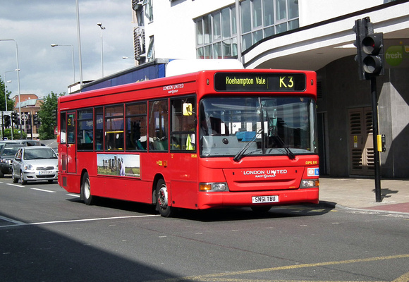 Route K3, London United RATP, DPS591, SN51TBU, Kingston